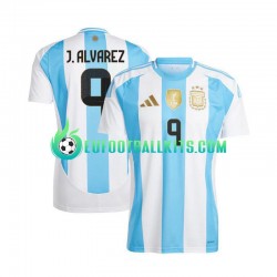 Argentina Julian Alvarez 9 Home Football Shirts Copa America 2024 Men LS