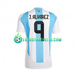 Argentina Julian Alvarez 9 Home Football Shirts Copa America 2024 Men LS