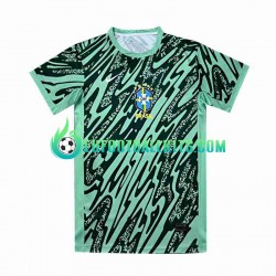 Brazil Goalkeeper Greencolor Third Football Shirts Copa America 2024 Men LS