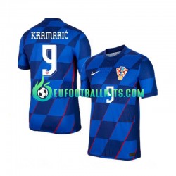 Croatia Andrej Kramaric 9 Away Football Shirts Euro 2024 Men LS