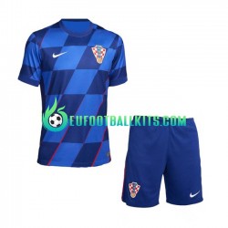 Croatia Away Football Shirts Euro 2024 Kids LS