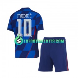 Croatia Luca Modric 10 Away Football Shirts Euro 2024 Kids LS