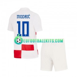 Croatia Luca Modric 10 Home Football Shirts Euro 2024 Kids LS