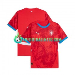 Czech Republic Redcolor Home Football Shirts Euro 2024 Men LS