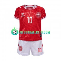 Denmark Eriksen 10 Home Football Shirts Euro 2024 Kids LS