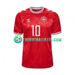 Denmark Eriksen 10 Home Football Shirts Euro 2024 Men LS