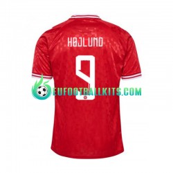 Denmark Hojlund 9 Home Football Shirts Euro 2024 Men LS