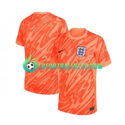 England Goalkeeper Orangecolor Home Football Shirts Euro 2024 Men LS