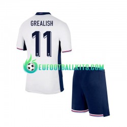 England Jack Grealish Home Football Shirts Euro 2024 Kids LS