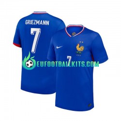 France Antoine Griezmann 7 Bluecolor Home Football Shirts Euro 2024 Men LS
