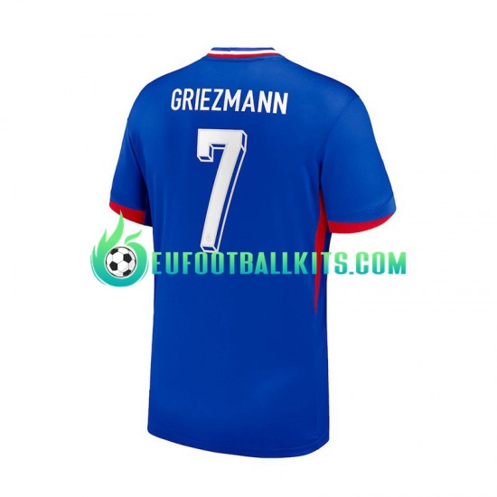 France Antoine Griezmann 7 Bluecolor Home Football Shirts Euro 2024 Men LS