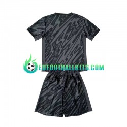 France Goalkeeper Away Football Shirts Blackcolor Euro 2024 Kids LS