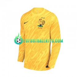 France Goalkeeper Yellowcolor Home Football Shirts Euro 2024 Men SS