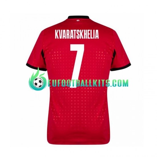 Georgia Kvaratskhelia 7 Third Football Shirts Euro 2024 Men LS