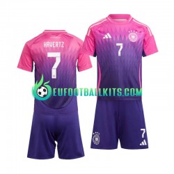 Germany Kai Havertz 7 Away Football Shirts Euro 2024 Kids LS