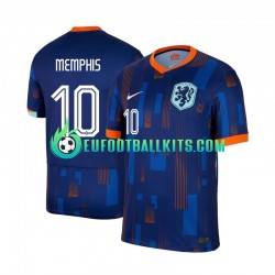 Netherlands Memphis Depay 10 Away Football Shirts Euro 2024 Men LS