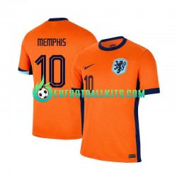 Netherlands Memphis Depay 10 Home Football Shirts Euro 2024 Men LS