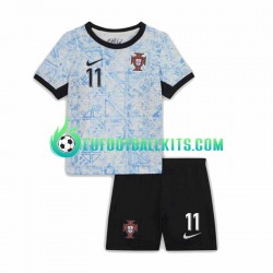 Portugal Joao Felix 11 Away Football Shirts Euro 2024 Kids LS