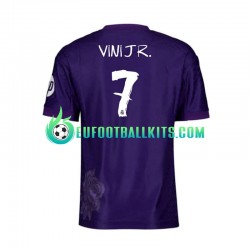Real Madrid Vinicius Junior 7 Purplecolor Y-3 Fourth Football Shirts 2023-2024 Men LS