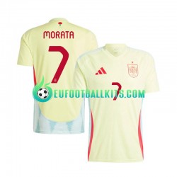Spain Alvaro Morata 7 Away Football Shirts Euro 2024 Men LS