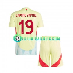 Spain Lamine Yamal 19 Away Football Shirts Euro 2024 Kids LS