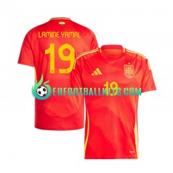 Spain Lamine Yamal 19 Home Football Shirts Euro 2024 Men LS