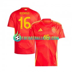 Spain Rodrigo 16 Home Football Shirts Euro 2024 Men LS