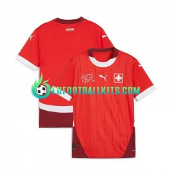 Switzerland Redcolor Home Football Shirts Euro 2024 Men LS