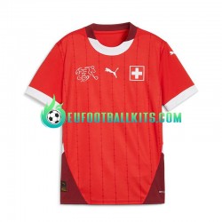 Switzerland Redcolor Home Football Shirts Euro 2024 Men LS