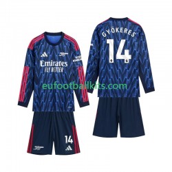 Arsenal Gyokeres 14 Away Football Shirts 2025-2026 Kids SS