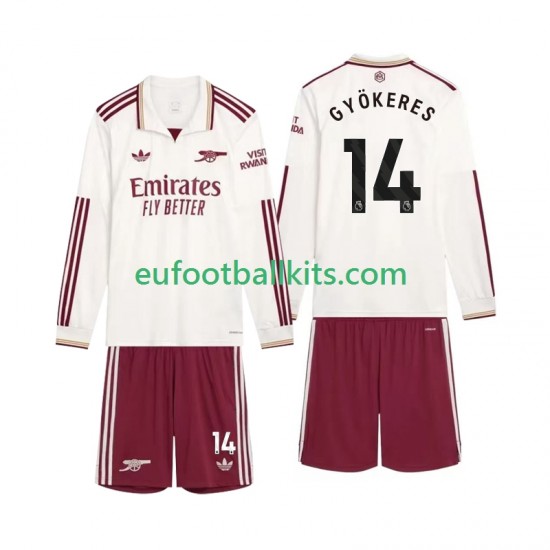 Arsenal Gyokeres 14 Third Football Shirts 2025-2026 Kids SS