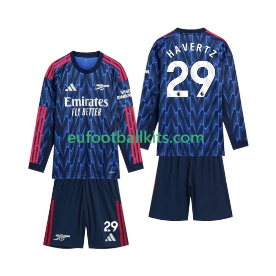 Arsenal Havertz 29 Away Football Shirts 2025-2026 Kids SS