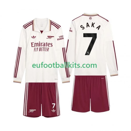 Arsenal Saka 7 Third Football Shirts 2025-2026 Kids SS