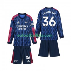 Arsenal Zubimendi 36 Away Football Shirts 2025-2026 Kids SS