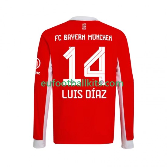 Bayern Munich Luis Diaz 14 Home Football Shirts 2025-2026 Men SS