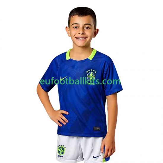 Brazil Away Football Shirts 2025-2026 Kids LS