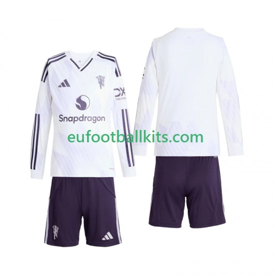 Manchester United Away Football Shirts 2025-2026 Kids SS