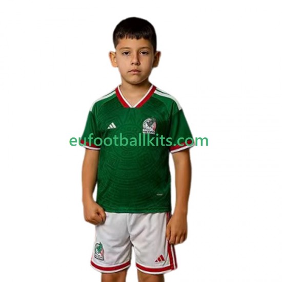 Mexico Home Football Shirts World Cup 2026 Kids LS