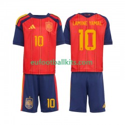Spain Lamine Yamal 10 Home Football Shirts World Cup 2026 Kids LS