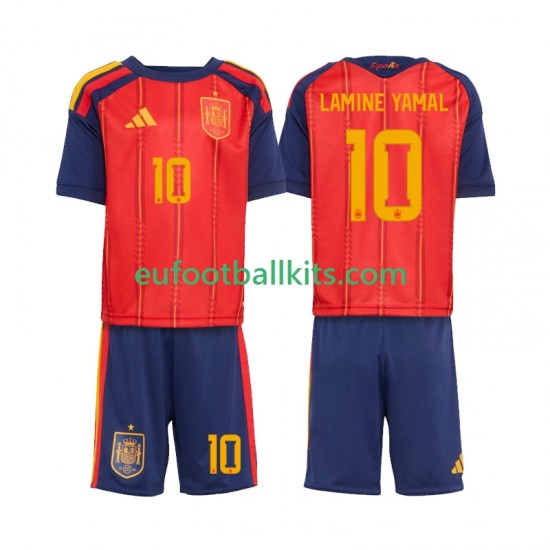 Spain Lamine Yamal 10 Home Football Shirts World Cup 2026 Kids LS