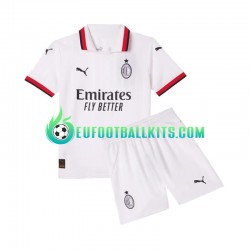 AC Milan Away Football Shirts 2024-2025 Kids LS
