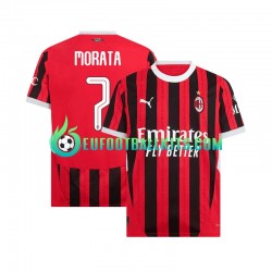 AC Milan UCL Font MORATA 7 Home Football Shirts 2024-2025 Men LS