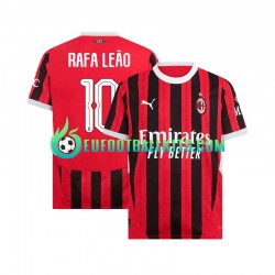 AC Milan UCL Font RAFA LEAO 10 Home Football Shirts 2024-2025 Men LS