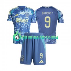 AFC Ajax Brian Brobbey 9 Away Football Shirts 2024-2025 Kids LS