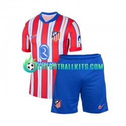 Atletico Madrid Home Football Shirts 2024-2025 Kids LS