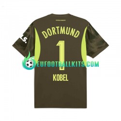 Borussia Dortmund Goalkeeper Gregor Kobel 1 Away Football Shirts 2024-2025 Men LS