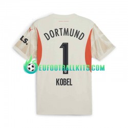 Borussia Dortmund Goalkeeper Gregor Kobel 1 Home Football Shirts 2024-2025 Men LS