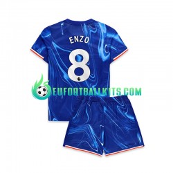 Chelsea Enzo 8 Home Football Shirts 2024-2025 Kids LS