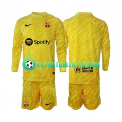 FC Barcelona Goalkeeper Away Football Shirts 2024-2025 Kids SS