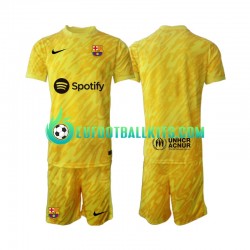 FC Barcelona Goalkeeper Away Football Shirts 2024-2025 Kids LS